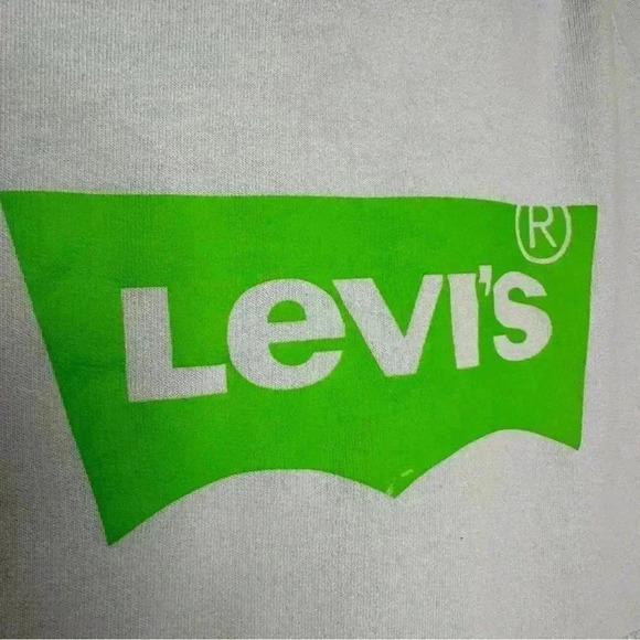 Levi’s Hoodie Light Blue &  Green Size Medium - Picture 13 of 16